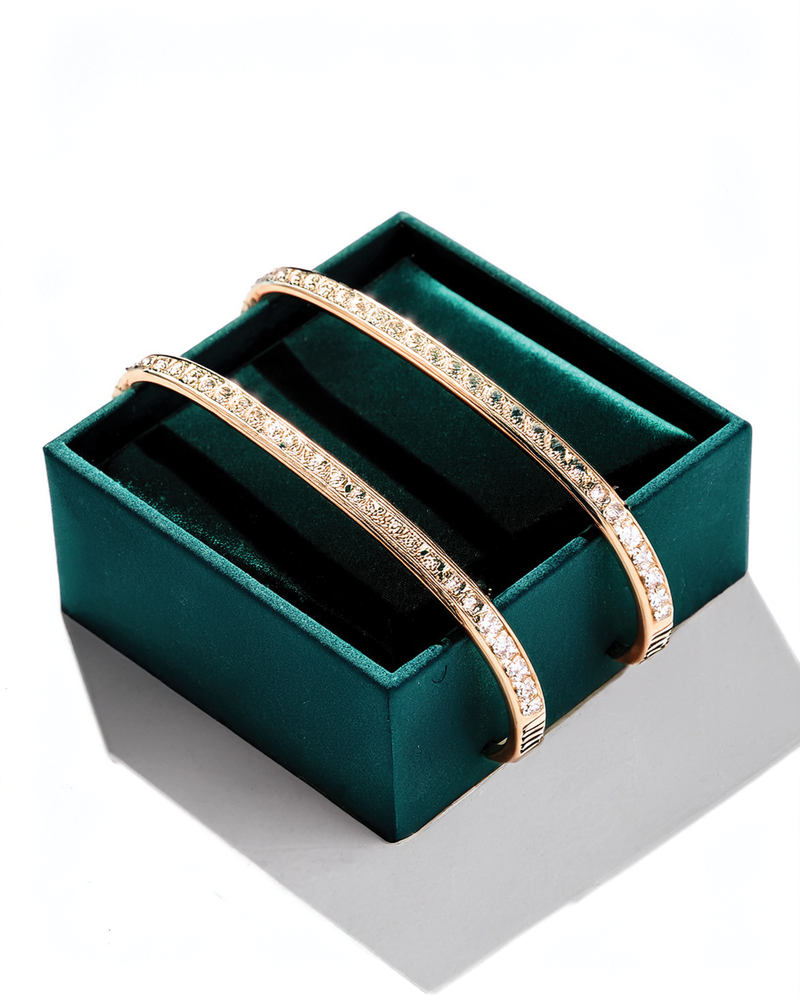Exquisite Gold with Crystal Bracelet