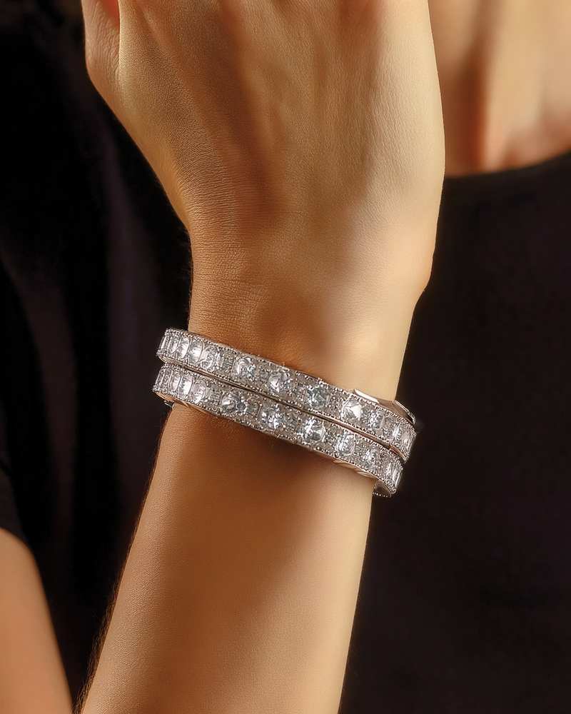 Exquisite Gold with Crystal Bracelet